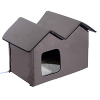 Double Heated Cat House | Aosom.com