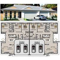Duplex Design Australia 272du - Australianfloorplans.com