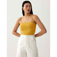 Hermione Padded Knot Back Top - Lovebonito Hermione Padded Knot Back Top - Lovebonito