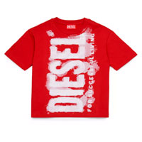 T-Shirt With Watercolour Logo - Ae.diesel.com