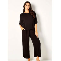 Two-Piece Wide-Leg Home Set : Blooming SA Two-Piece Wide-Leg Home Set : Blooming SA