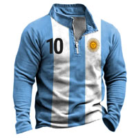 Argentina Flag Soccer Sweatshirt - Cotosen.com