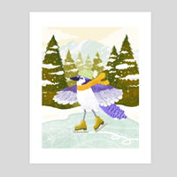 Blue Jay Ice Skating | Inprnt.com