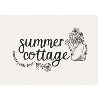 Summer Cottage Beautiful Farmhouse Font