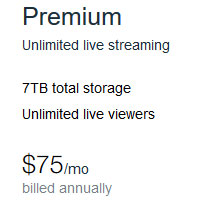 Premium Unlimited Live Streaming Plan