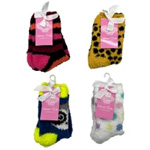 1 Pack Fuzzy Socks In Assorted Designs : KoleImports