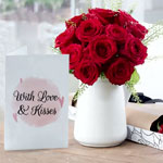 12 Red Roses & Romance Card | BlossomingGifts 12 Red Roses & Romance Card | BlossomingGifts