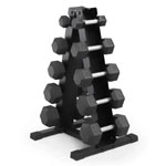 150lb Rubber Hex Dumbbell Set : Marcy Pro