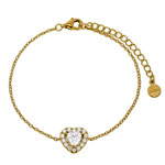 2 Carat Halo Heart Bracelet | InfinityXInfinity