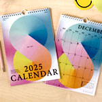 2025 Calendar Gradient Grid : GoodTuesday