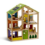 3-Story Furnished Kids Playset | Hape.com