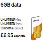 6GB Data Service : Talkmobile Voucher