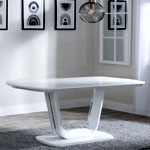 8 Seater White Glass Dining Table | Choicefurnituresuperstore.co.uk