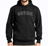 Black Kangaroo Hoodie Sweatshirt - Sevenline