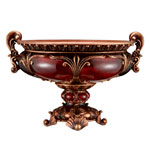 Brown Polyresin 10H Fruit Bowl | Ojcommerce.com