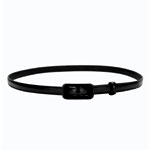 Fine Black Belt Rectangular : Misciano