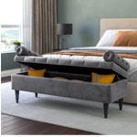 Flip Top Storage Bench | Bathroom Deco