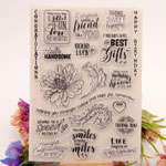 Grateful Words Clear Stamps | Inlovearts