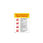 Safety Guidelines For Forklift Poster