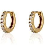 Huggie Earrings Clear Stones | Scream Pretty