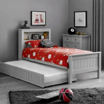 Maine Grey Bookcase 3ft Bed : ChoiceFurnitureSuperstore