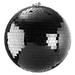 Mirror Ball 10cm Black , 7Even DE