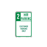 Parking Time Limit Sign with Arrow
