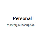 Personal Monthly Subscription