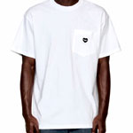 Pocket Heart T-Shirt White : Above The Clouds