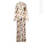 Printed Sleeve Top & Pajama Set - Cosabella