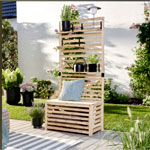 Privacy Bench With Storage Space | Home Deluxe