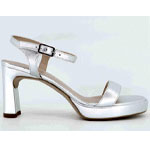 Silver Leather High Heeled : Spatarella
