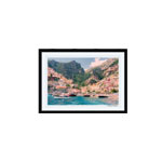 Positano Harbor, Small Black Frame
