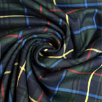 Twill Wool Touch Glenchecks Fir Green : EvLisNeedle