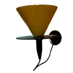 Wall Lamp In Yellow Ochre Glass - Deesup