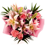A Lovely Pink Breeze Bouquet - Bouquetsbypost