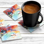 Acrylic Coaster in Abstract Sky : PremierRange