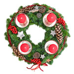 Advent Wreath Red : Kaisertanne.de