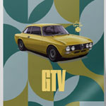 Alfa Romeo GTV Poster Italian Sty : Klasykamile