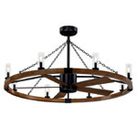 Amelia Black Industrial Fandelier | Parrotuncle.com