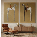Americana Wall Art Set of 2 : Vinchyart.com