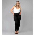 Anna-Jblk High Rise Leggings - LolaDenim