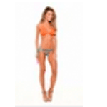Anna Trass Orange Bikini Top - Lybethras
