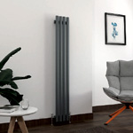 Anthracite Vertical Designer Radiator : RadiatorVillage