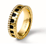 Arch Black Onyx Ring : LolaRoseGlobal