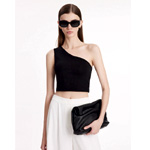 Asymmetrical One Shoulder Top : Goelia Online Shop