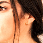 Athena Huggies Earrings : Melody Necklace