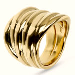 Band Ring with Striped Texture | Etruscagioielli.com