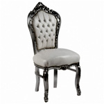 Baroque Faux Leather Dining Chair | Casa Padrino