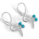Bass Clef Music Note Drop Earrings | Henryka.co.uk